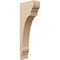 Ekena Millwork 5"W x 10"D x 30"H Thin Hughes Rough Cedar Woodgrain TimberThane Corbel, Primed Tan CORUR05X10X30HUGRCPR - alternate 1